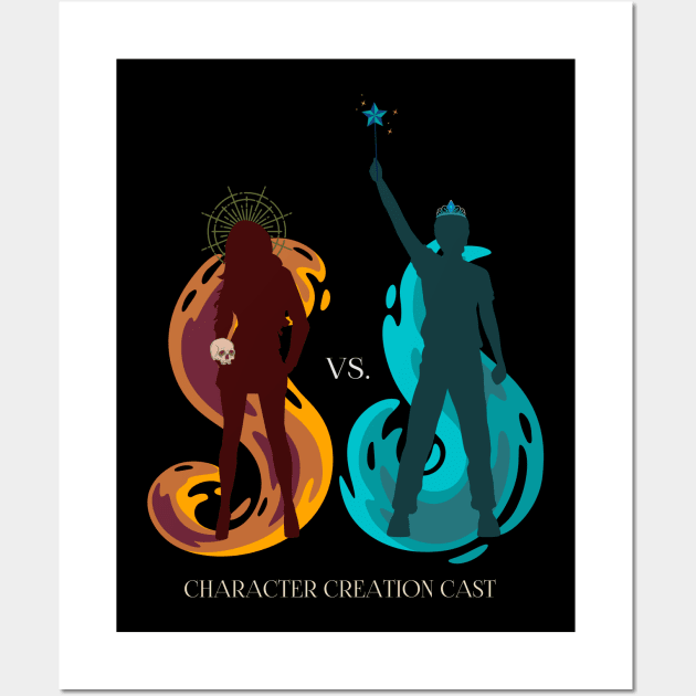 Necromancers VS Magical Girls Wall Art by One Shot Podcast